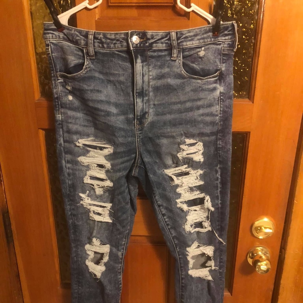 American Eagle Cropped Denim Jeggings